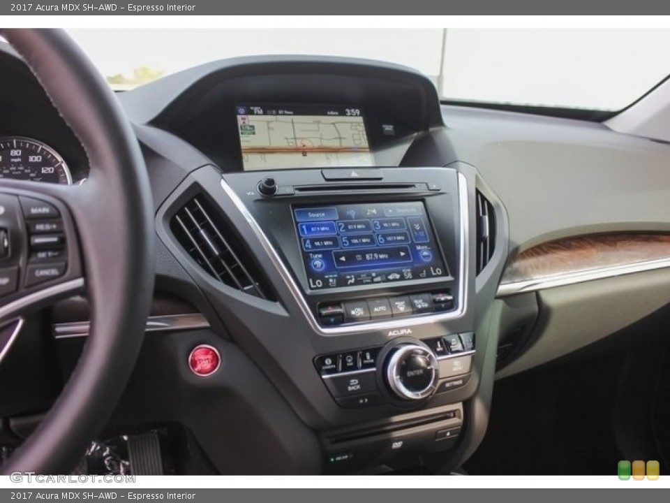 Espresso Interior Controls for the 2017 Acura MDX SH-AWD #118688571