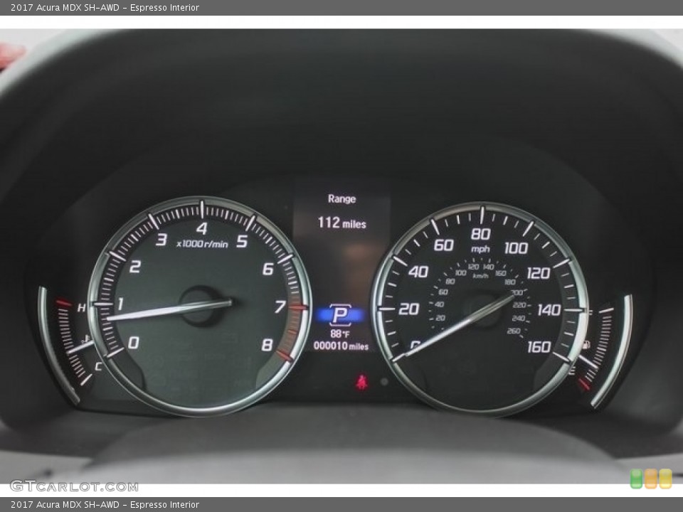 Espresso Interior Gauges for the 2017 Acura MDX SH-AWD #118688718