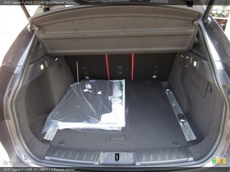 S Red/Jet Interior Trunk for the 2017 Jaguar F-PACE 35t AWD S #118702893