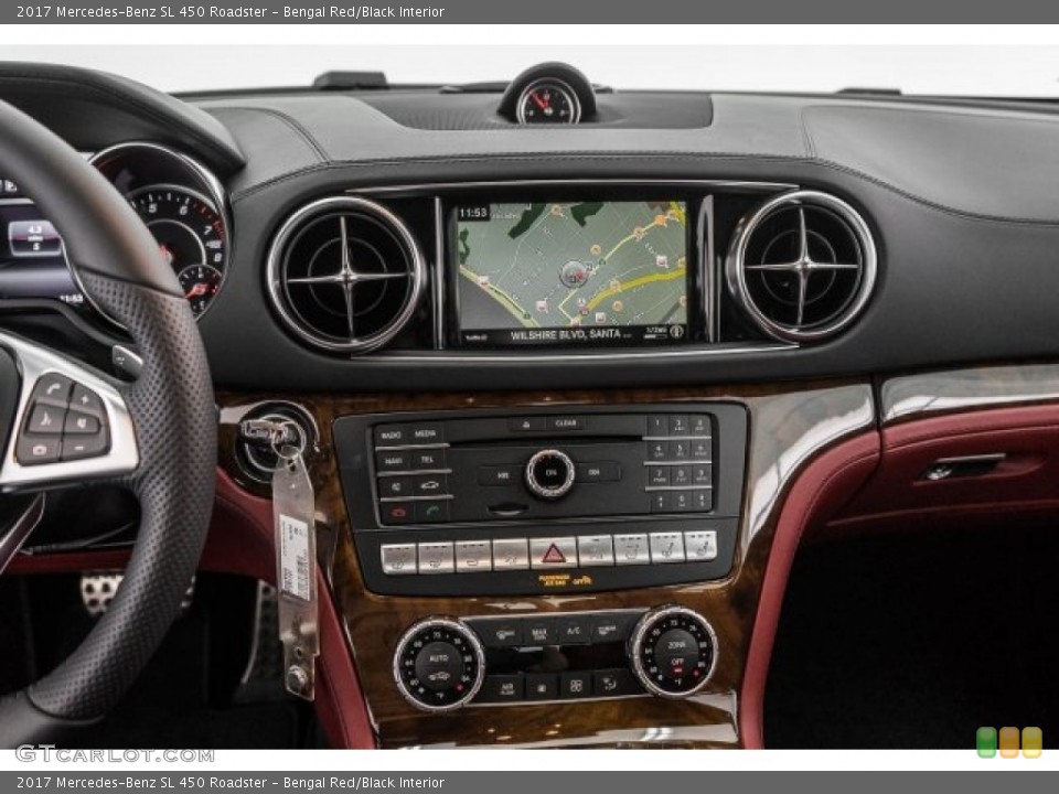 Bengal Red/Black Interior Controls for the 2017 Mercedes-Benz SL 450 Roadster #118705356