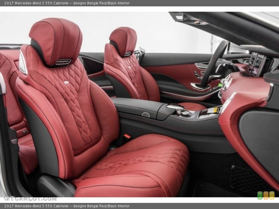 designo Bengal Red/Black Interior Photo for the 2017 Mercedes-Benz S 550 Cabriolet #118706577