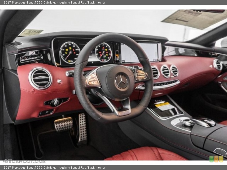 designo Bengal Red/Black Interior Dashboard for the 2017 Mercedes-Benz S 550 Cabriolet #118706634