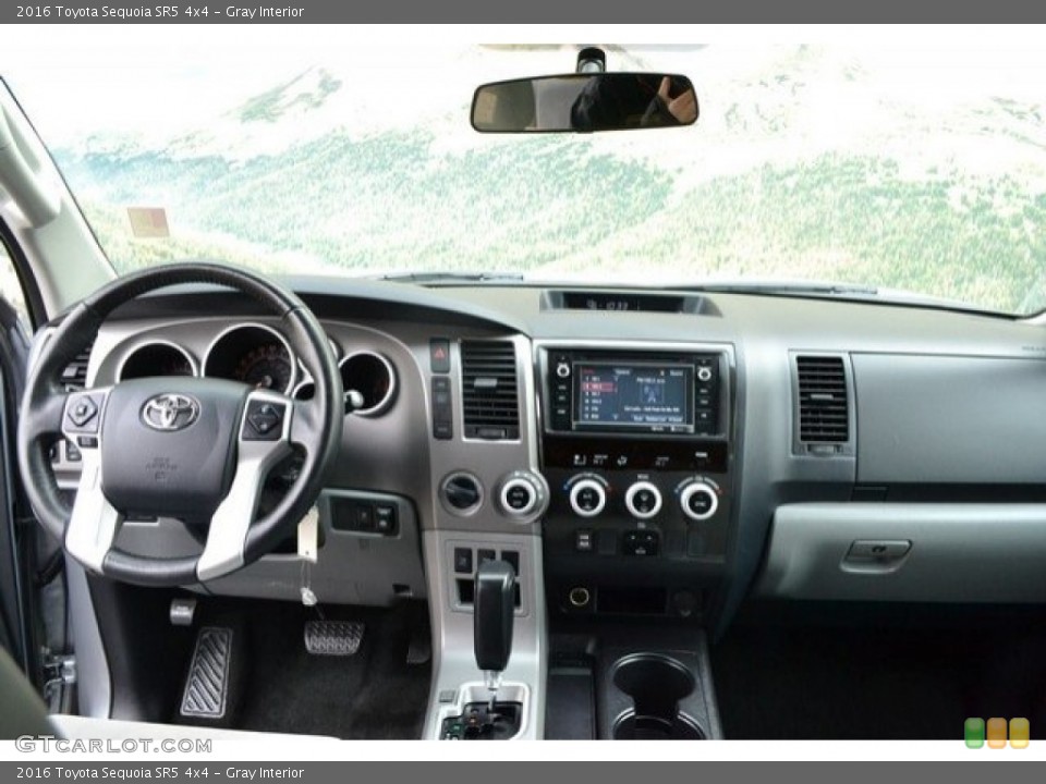 Gray Interior Dashboard for the 2016 Toyota Sequoia SR5 4x4 #118708107