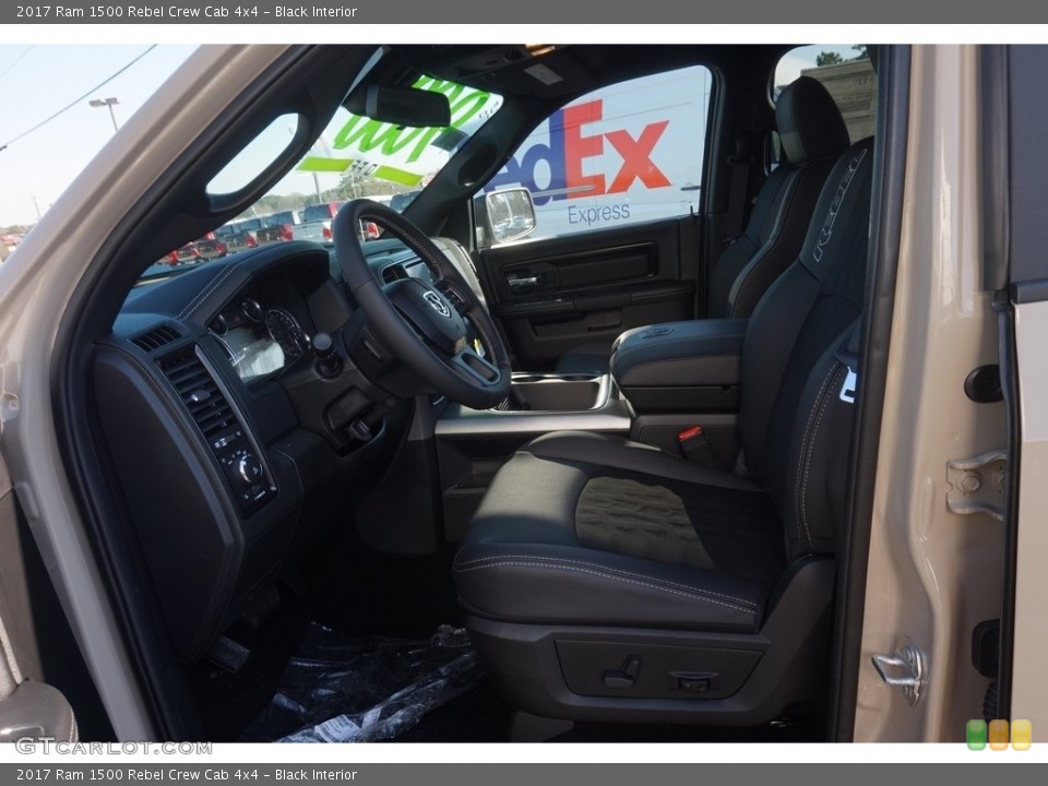 Black Interior Front Seat for the 2017 Ram 1500 Rebel Crew Cab 4x4 #118711731