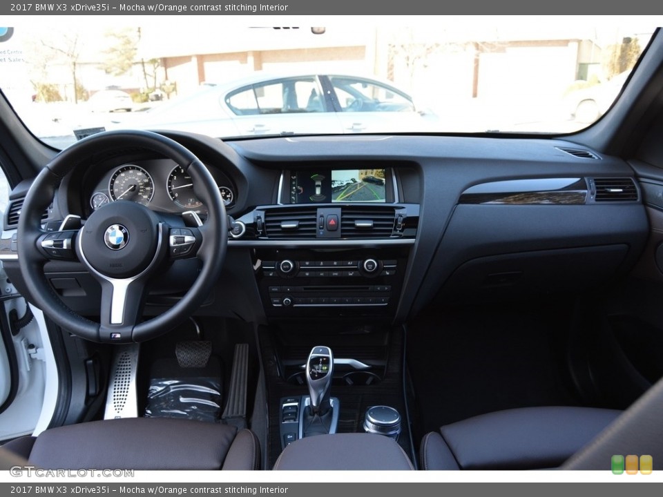 Mocha w/Orange contrast stitching Interior Dashboard for the 2017 BMW X3 xDrive35i #118713738