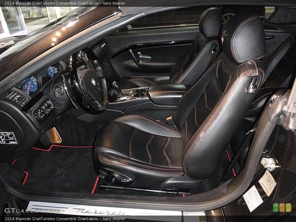 Nero Interior Front Seat for the 2014 Maserati GranTurismo Convertible GranCabrio #118713857