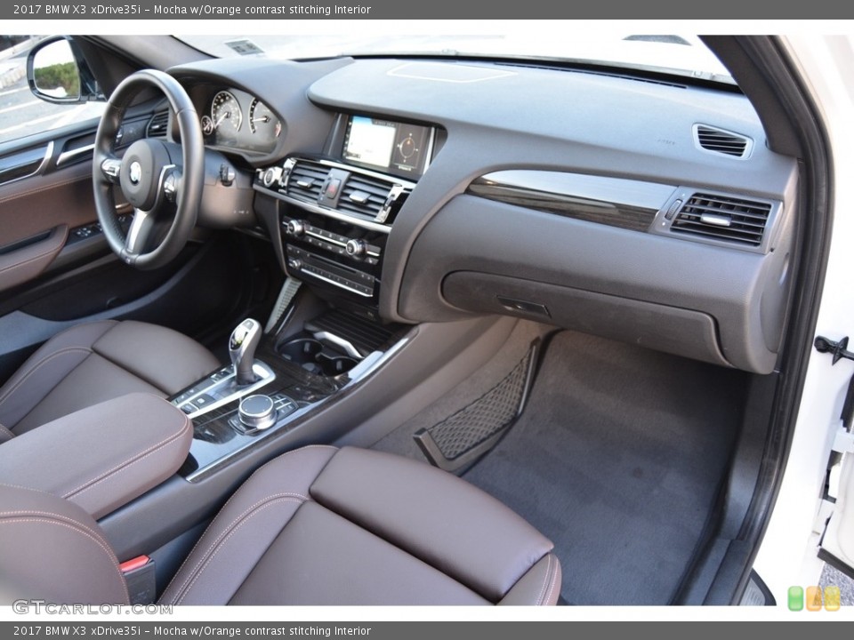 Mocha w/Orange contrast stitching Interior Dashboard for the 2017 BMW X3 xDrive35i #118713996