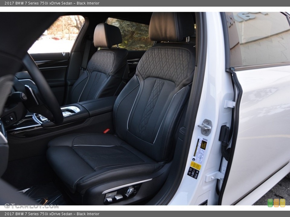 Black Interior Front Seat for the 2017 BMW 7 Series 750i xDrive Sedan #118715991