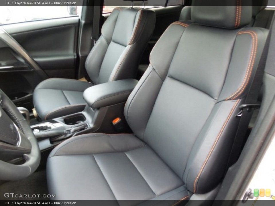Black Interior Front Seat for the 2017 Toyota RAV4 SE AWD #118717919