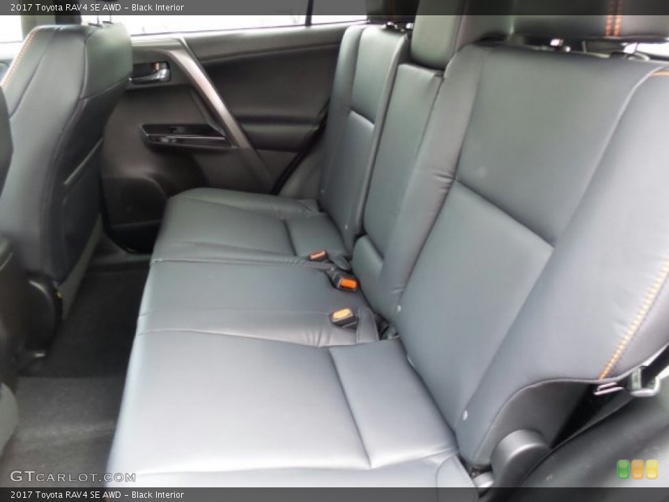 Black Interior Rear Seat for the 2017 Toyota RAV4 SE AWD #118717938