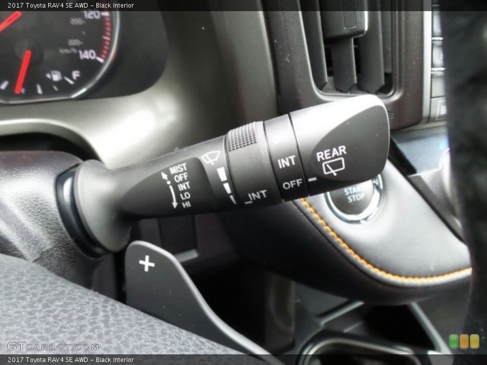 Black Interior Controls for the 2017 Toyota RAV4 SE AWD #118718370