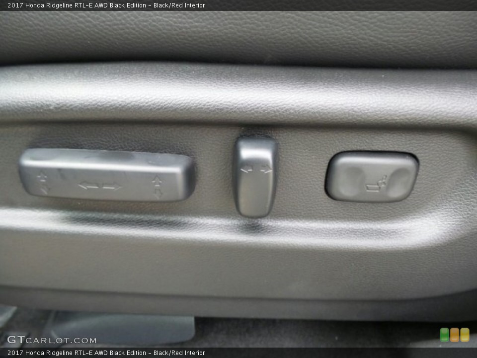 Black/Red Interior Controls for the 2017 Honda Ridgeline RTL-E AWD Black Edition #118722837