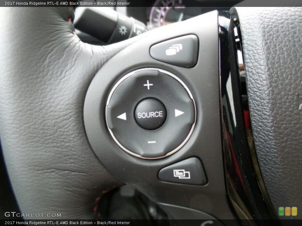 Black/Red Interior Controls for the 2017 Honda Ridgeline RTL-E AWD Black Edition #118722984