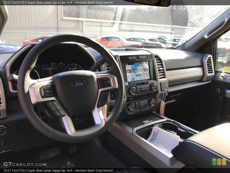 Medium Earth Gray Interior Dashboard for the 2017 Ford F350 Super Duty Lariat SuperCab 4x4 #118723821