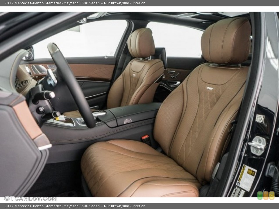 Nut Brown/Black Interior Photo for the 2017 Mercedes-Benz S Mercedes-Maybach S600 Sedan #118724799