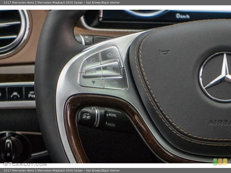 Nut Brown/Black Interior Controls for the 2017 Mercedes-Benz S Mercedes-Maybach S600 Sedan #118724997