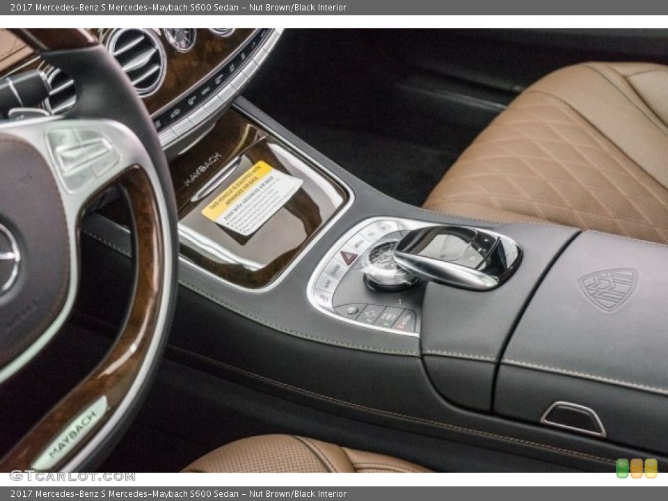 Nut Brown/Black Interior Controls for the 2017 Mercedes-Benz S Mercedes-Maybach S600 Sedan #118725018