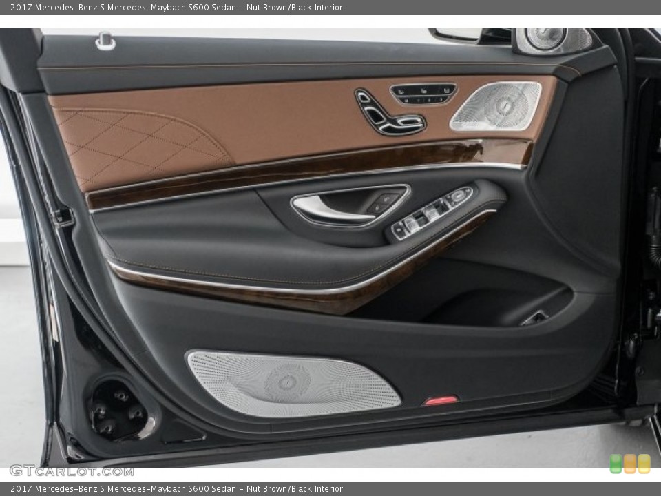 Nut Brown/Black Interior Door Panel for the 2017 Mercedes-Benz S Mercedes-Maybach S600 Sedan #118725096