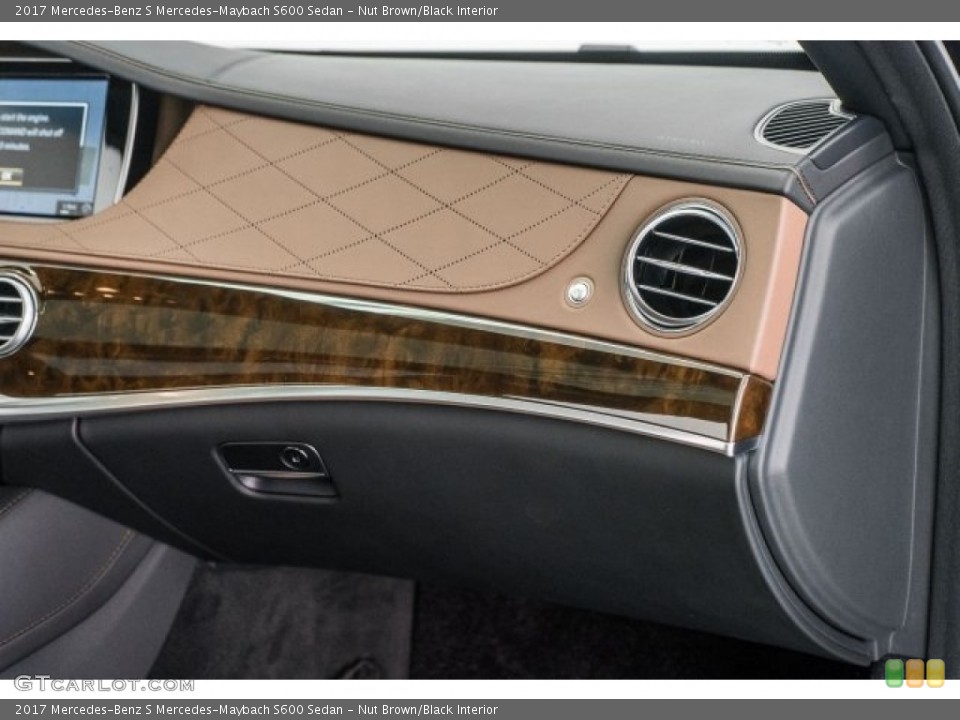 Nut Brown/Black Interior Dashboard for the 2017 Mercedes-Benz S Mercedes-Maybach S600 Sedan #118725117