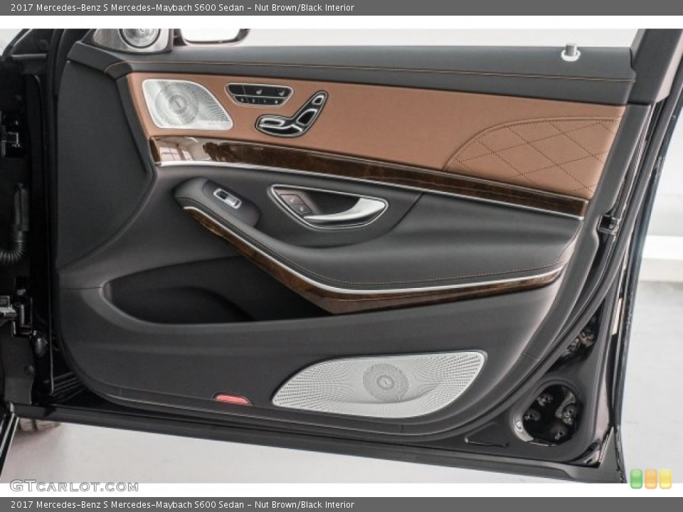 Nut Brown/Black Interior Door Panel for the 2017 Mercedes-Benz S Mercedes-Maybach S600 Sedan #118725153