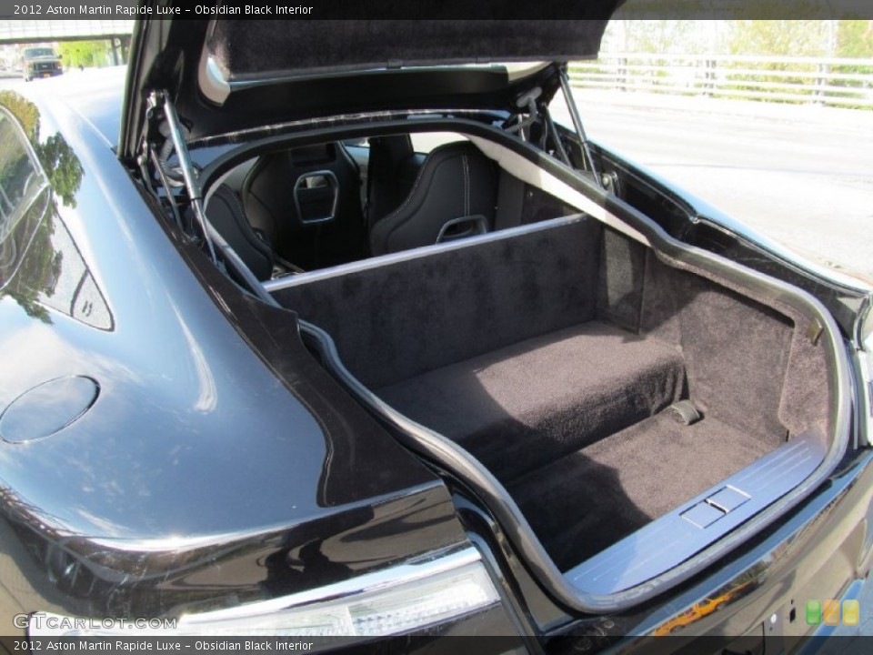 Obsidian Black Interior Trunk for the 2012 Aston Martin Rapide Luxe #118725860