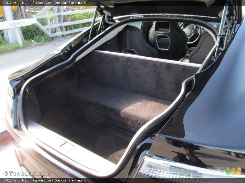 Obsidian Black Interior Trunk for the 2012 Aston Martin Rapide Luxe #118725882