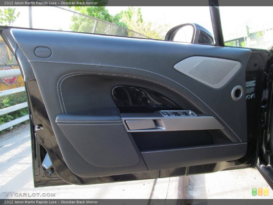 Obsidian Black Interior Door Panel for the 2012 Aston Martin Rapide Luxe #118725948