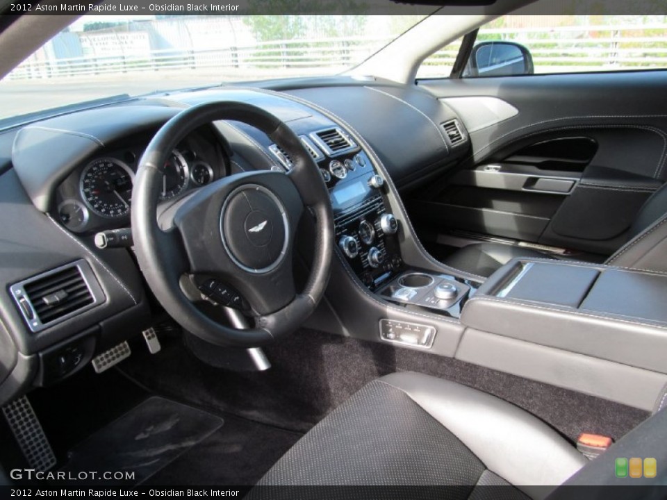 Obsidian Black Interior Photo for the 2012 Aston Martin Rapide Luxe #118726077