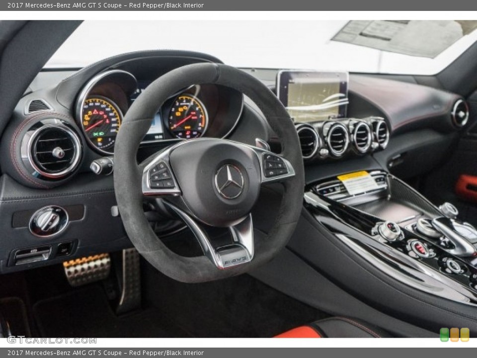 Red Pepper/Black Interior Dashboard for the 2017 Mercedes-Benz AMG GT S Coupe #118726290
