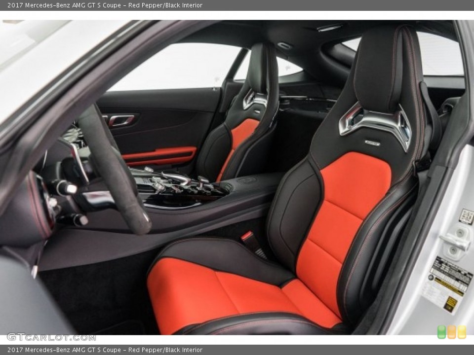 Red Pepper/Black Interior Photo for the 2017 Mercedes-Benz AMG GT S Coupe #118726335