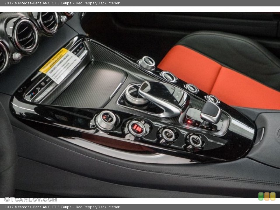 Red Pepper/Black Interior Controls for the 2017 Mercedes-Benz AMG GT S Coupe #118726560