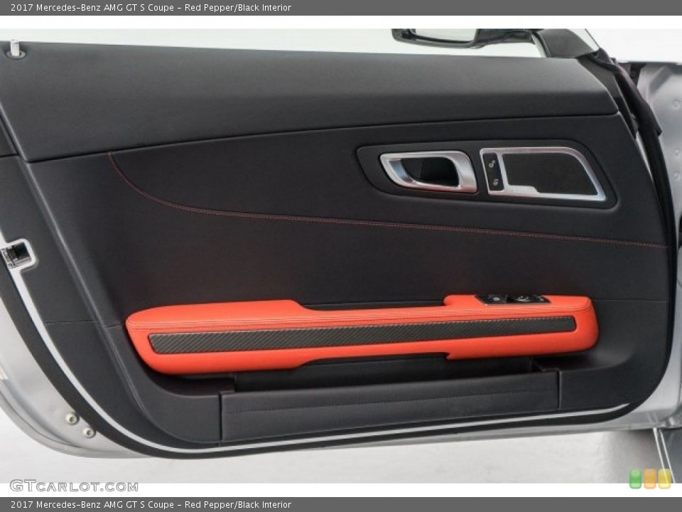 Red Pepper/Black Interior Door Panel for the 2017 Mercedes-Benz AMG GT S Coupe #118726596