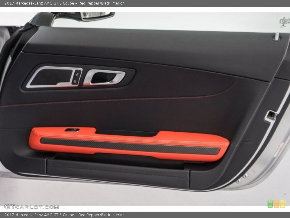 Red Pepper/Black Interior Door Panel for the 2017 Mercedes-Benz AMG GT S Coupe #118726665