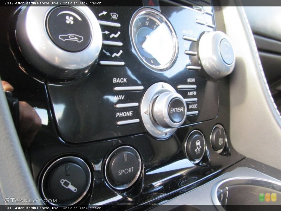 Obsidian Black Interior Controls for the 2012 Aston Martin Rapide Luxe #118726845