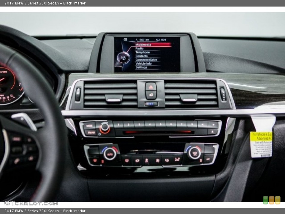 Black Interior Controls for the 2017 BMW 3 Series 330i Sedan #118729380