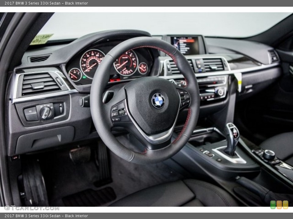 Black Interior Dashboard for the 2017 BMW 3 Series 330i Sedan #118729395