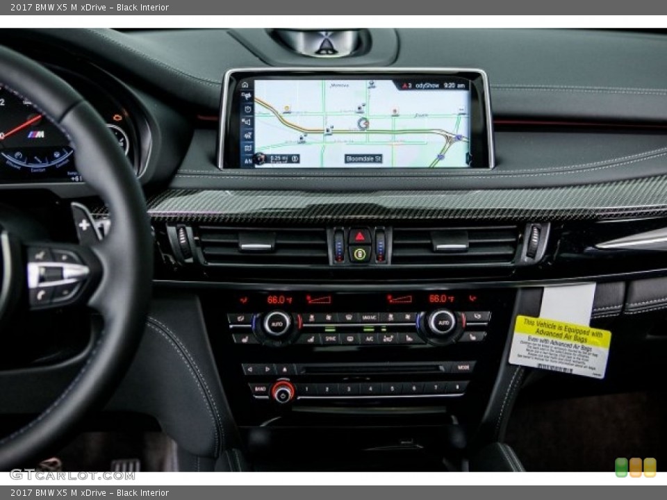 Black Interior Controls for the 2017 BMW X5 M xDrive #118729980
