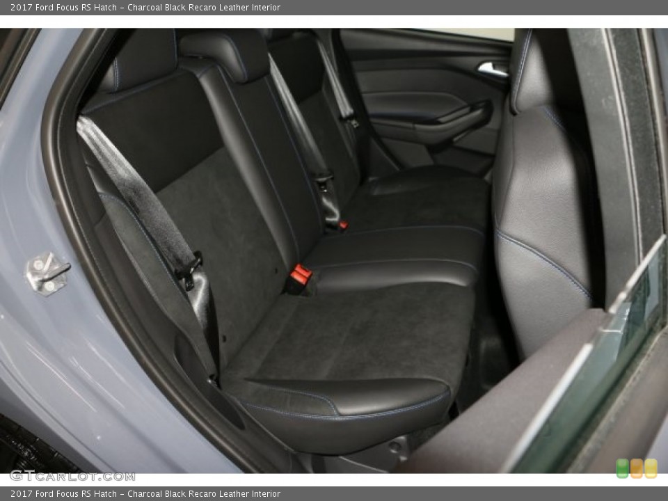 Charcoal Black Recaro Leather Interior Rear Seat for the 2017 Ford Focus RS Hatch #118730841