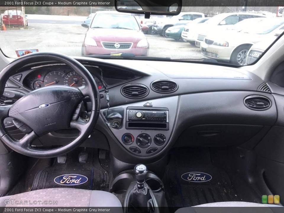 Medium Graphite Grey Interior Dashboard for the 2001 Ford Focus ZX3 Coupe #118733004