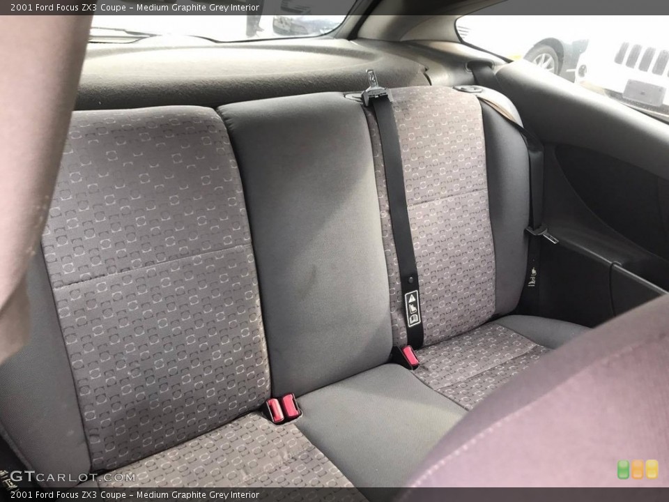 Medium Graphite Grey Interior Rear Seat for the 2001 Ford Focus ZX3 Coupe #118733139