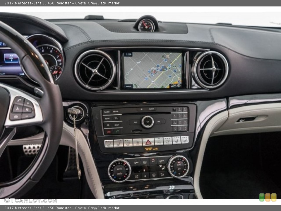 Crystal Grey/Black Interior Controls for the 2017 Mercedes-Benz SL 450 Roadster #118734666