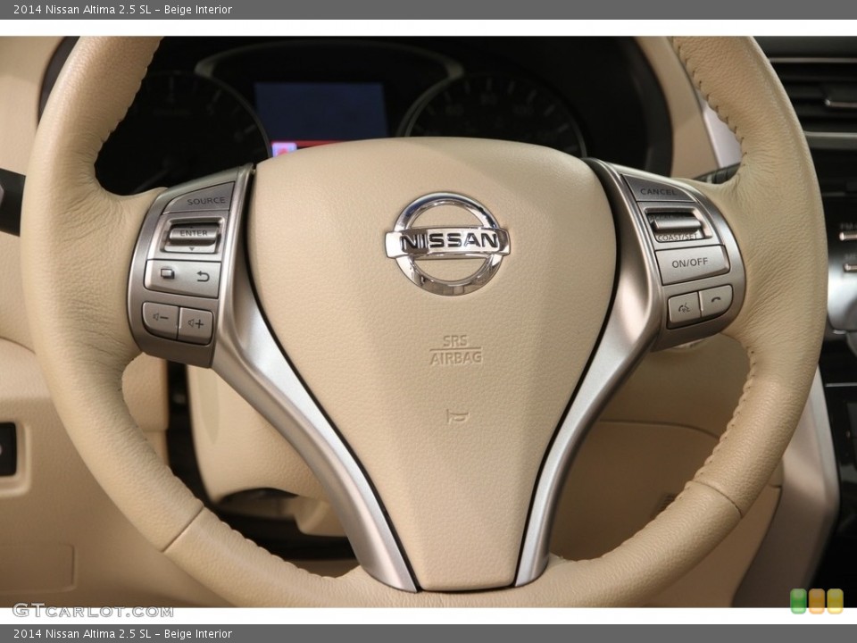 Beige Interior Steering Wheel for the 2014 Nissan Altima 2.5 SL #118740219