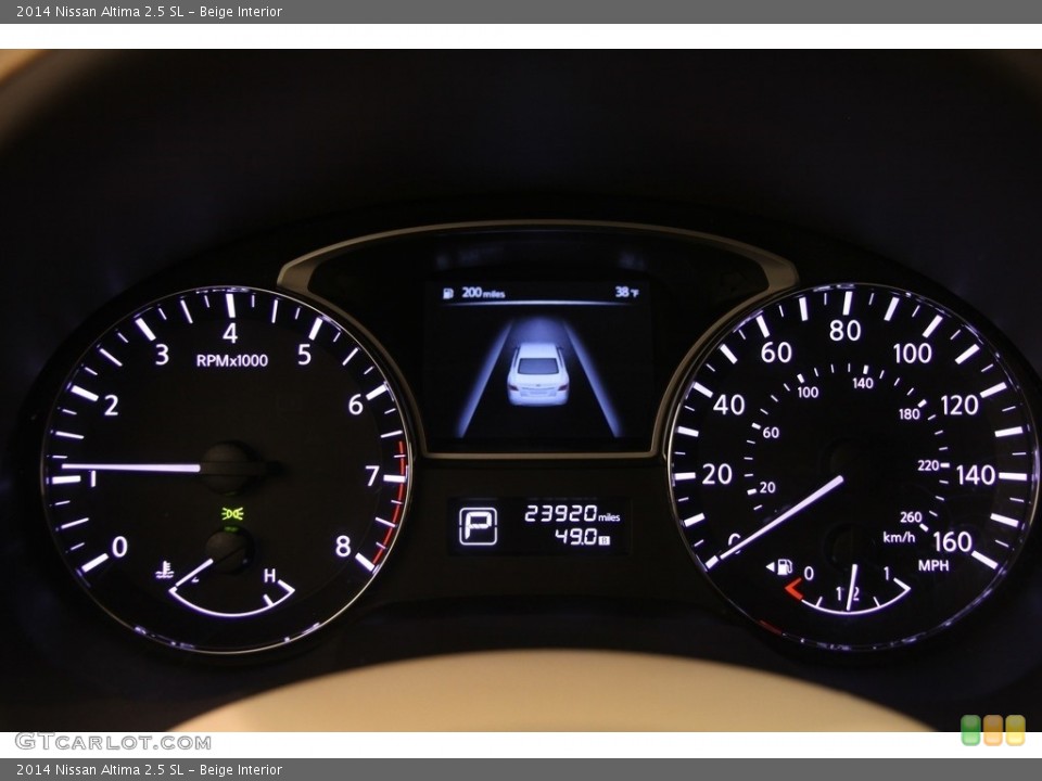 Beige Interior Gauges for the 2014 Nissan Altima 2.5 SL #118740240