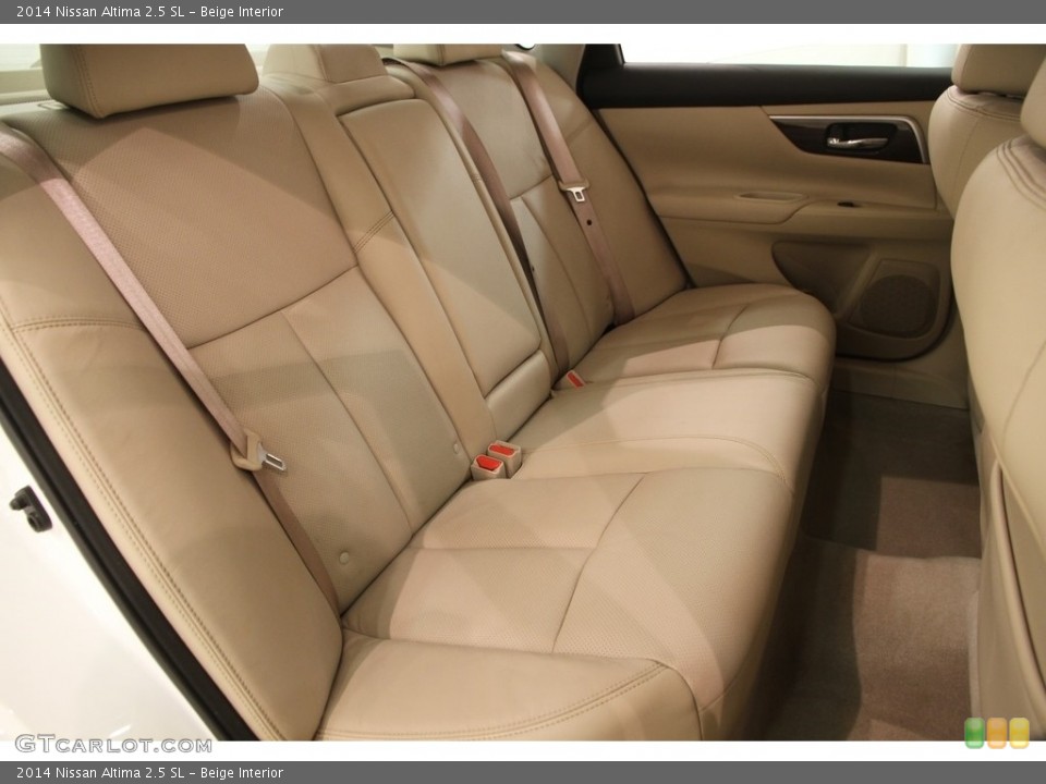 Beige Interior Rear Seat for the 2014 Nissan Altima 2.5 SL #118740405