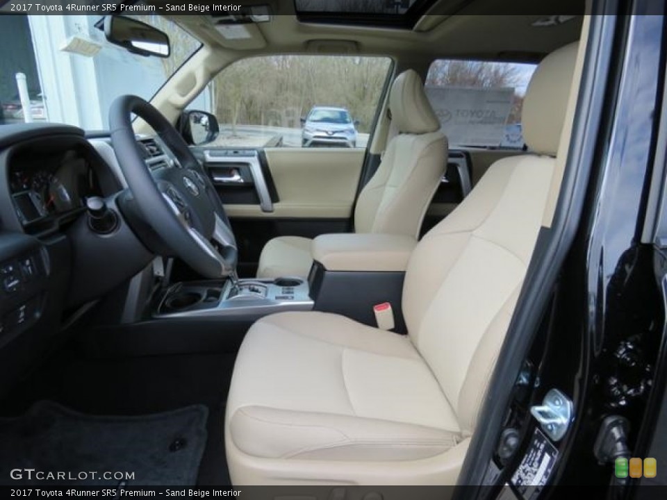Sand Beige Interior Front Seat for the 2017 Toyota 4Runner SR5 Premium #118745333