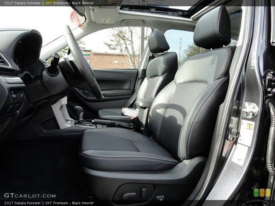 Black Interior Front Seat for the 2017 Subaru Forester 2.0XT Premium #118749540