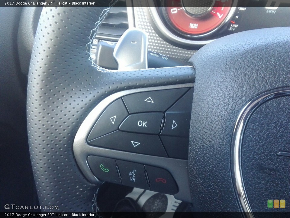 Black Interior Controls for the 2017 Dodge Challenger SRT Hellcat #118749612