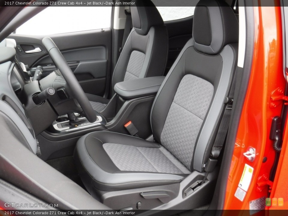 Jet Black/­Dark Ash Interior Front Seat for the 2017 Chevrolet Colorado Z71 Crew Cab 4x4 #118755366