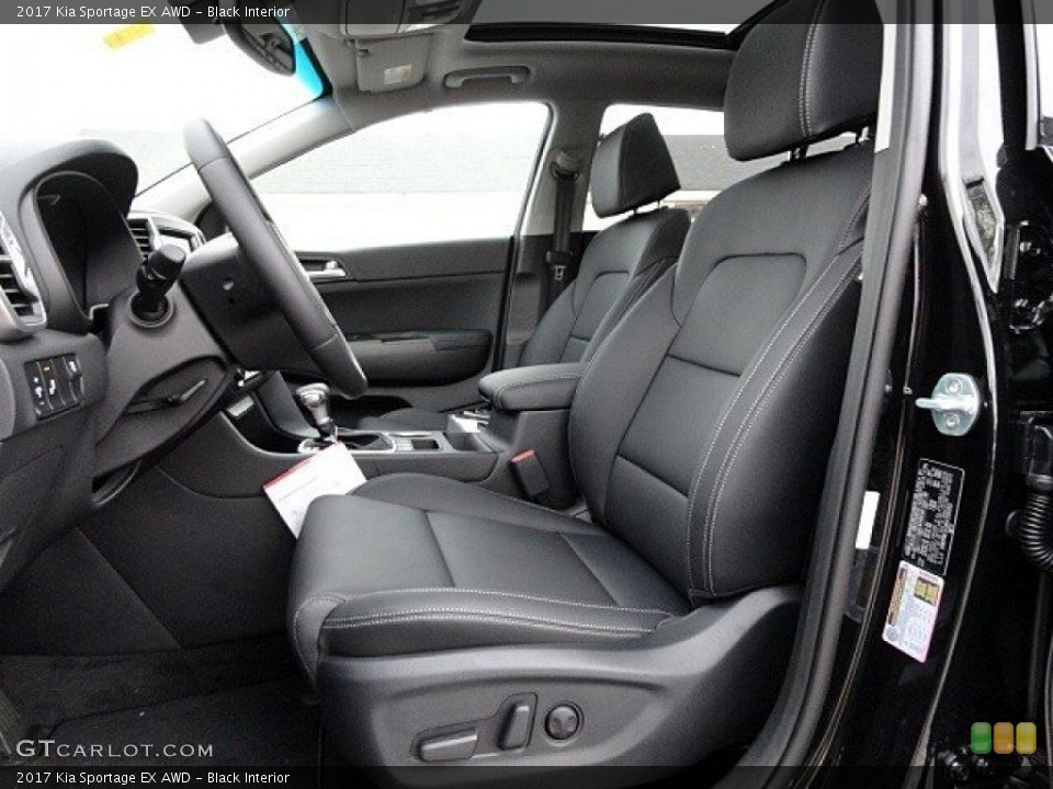 Black Interior Photo for the 2017 Kia Sportage EX AWD #118756629