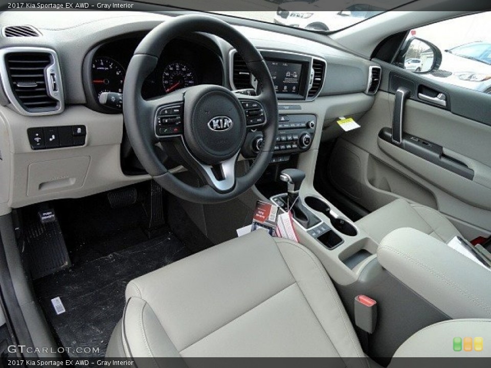Gray Interior Photo for the 2017 Kia Sportage EX AWD #118757193